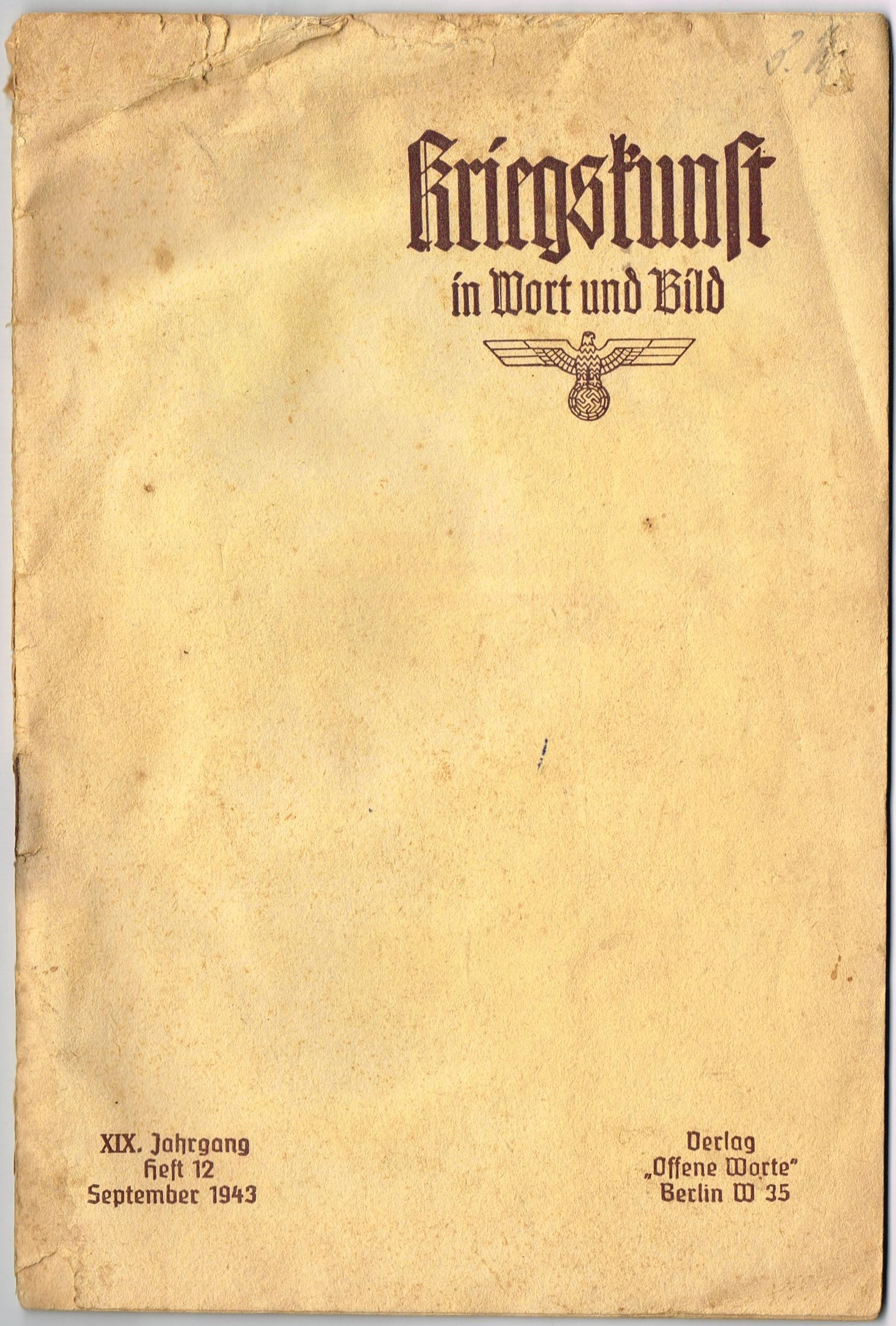 Kriegskunst in Wort und Bild